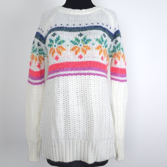 American Eagle Outfitters Ivory wool mohair blend sweater - Picture 1 of 11